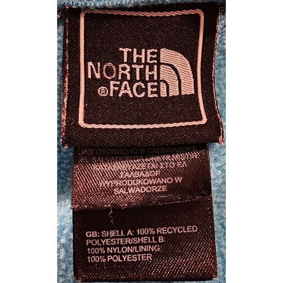 The North Face Denali Zip Up Fleece Jacket Aqua Gray GIRLS SIZE LARGE 14-16 - Picture 11 of 14